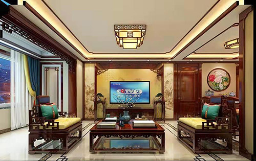 重庆住宅新中式风格装修，尽显奢华品味