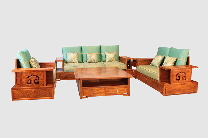 重庆中式实木沙发简直太美了